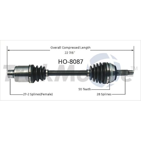 Surtrack Axle Cv Axle Shaft, Ho-8087 HO-8087